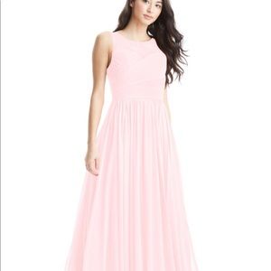 Azazie Aliya bridesmaid dress blushing pink